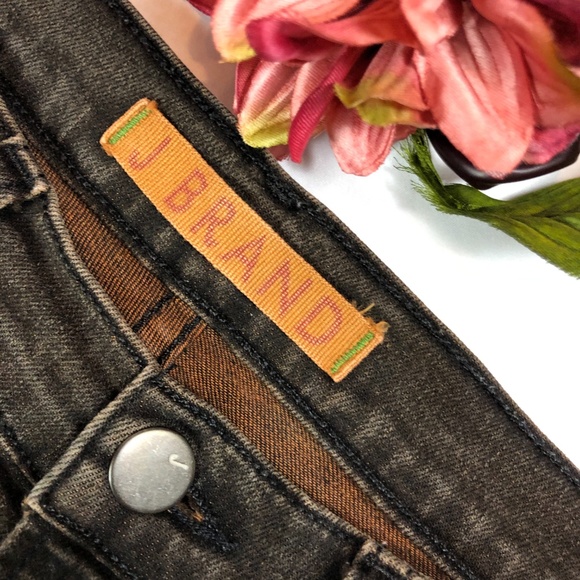 [J BRAND] Skinny Leg Denim Jeans Noir Brown - Picture 8 of 8